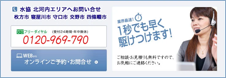 水道修理の問い合わせ
